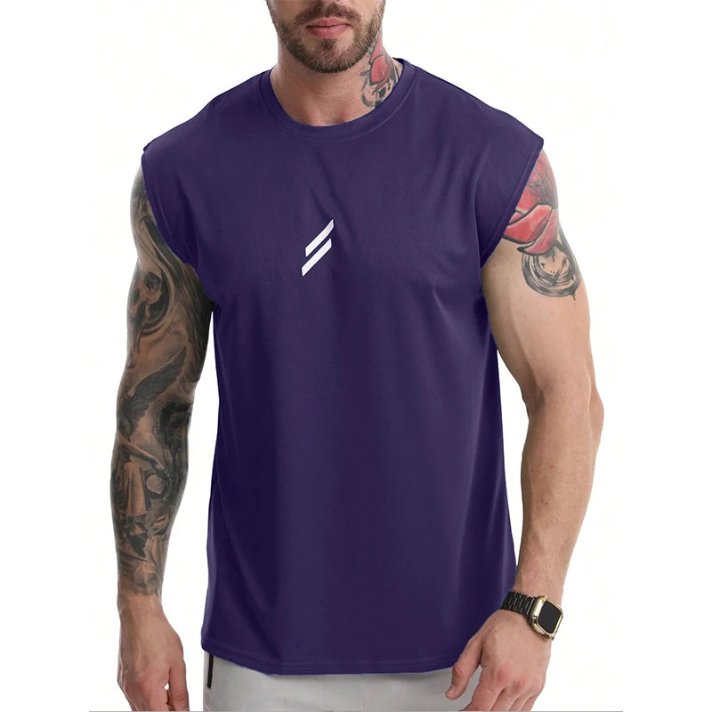 Camiseta deportiva sin mangas para hombre