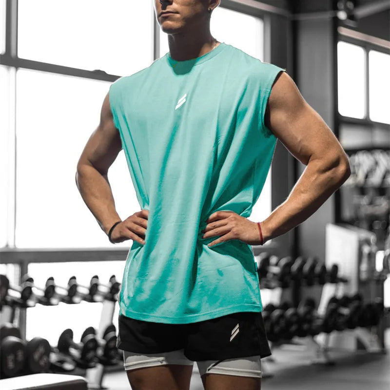 Camiseta deportiva sin mangas para hombre