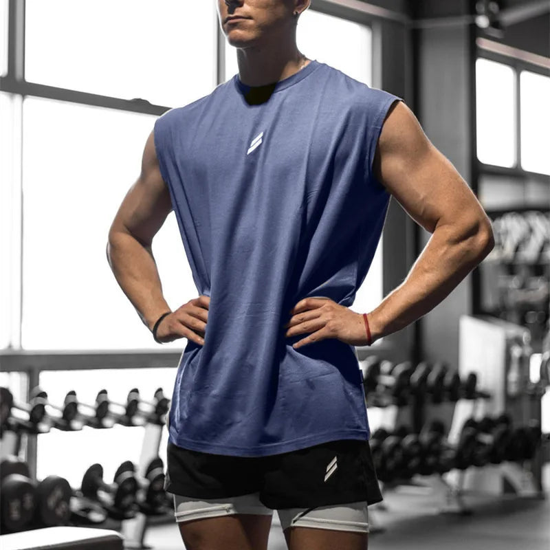 Camiseta deportiva sin mangas para hombre