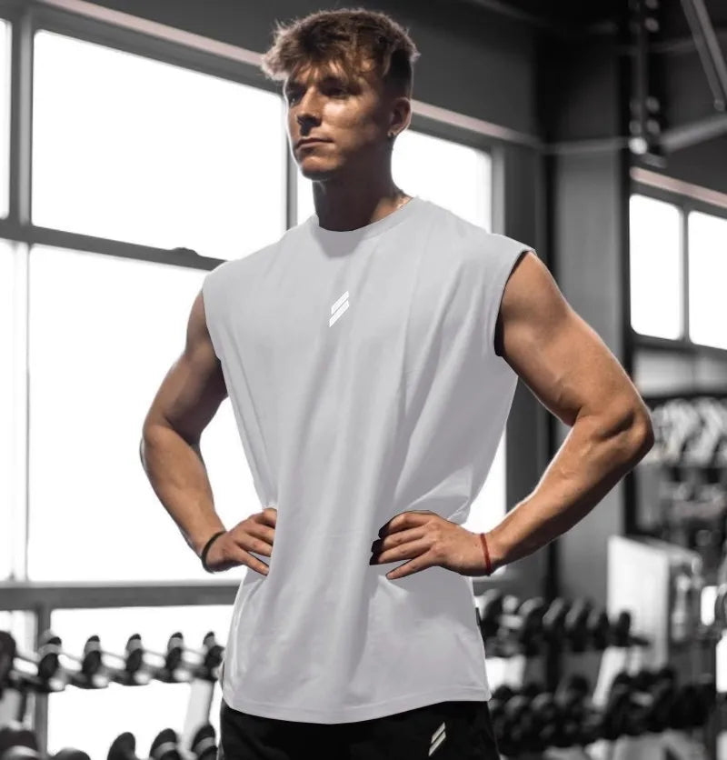Camiseta deportiva sin mangas para hombre
