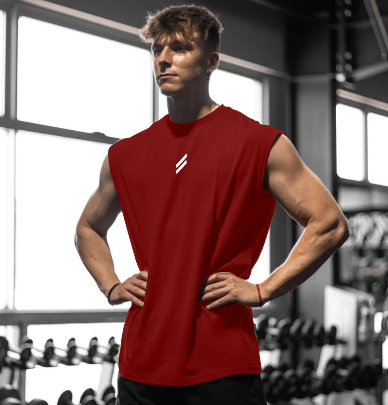 Camiseta deportiva sin mangas para hombre