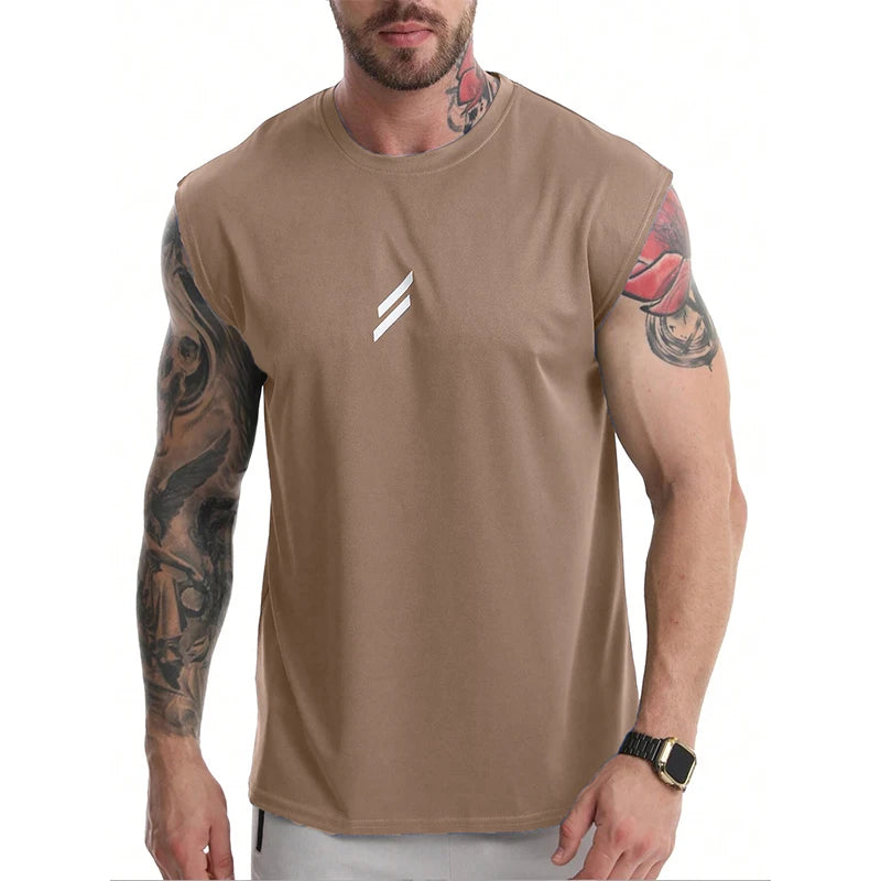 Camiseta deportiva sin mangas para hombre