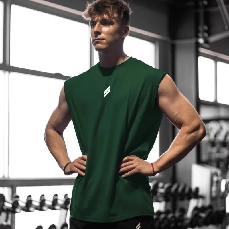 Camiseta deportiva sin mangas para hombre