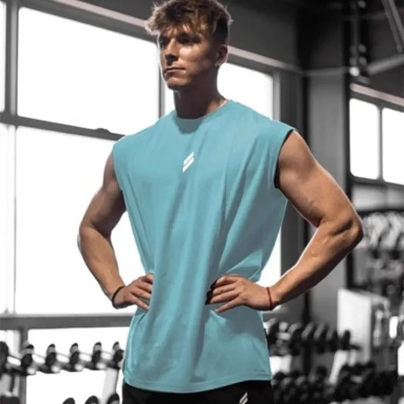 Camiseta deportiva sin mangas para hombre