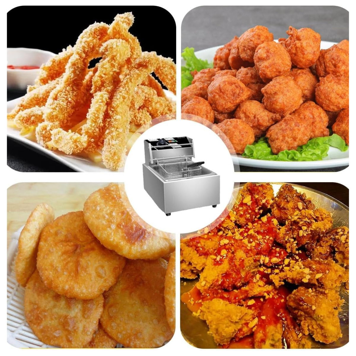 Freidora De Cocina Profesional De 6 L