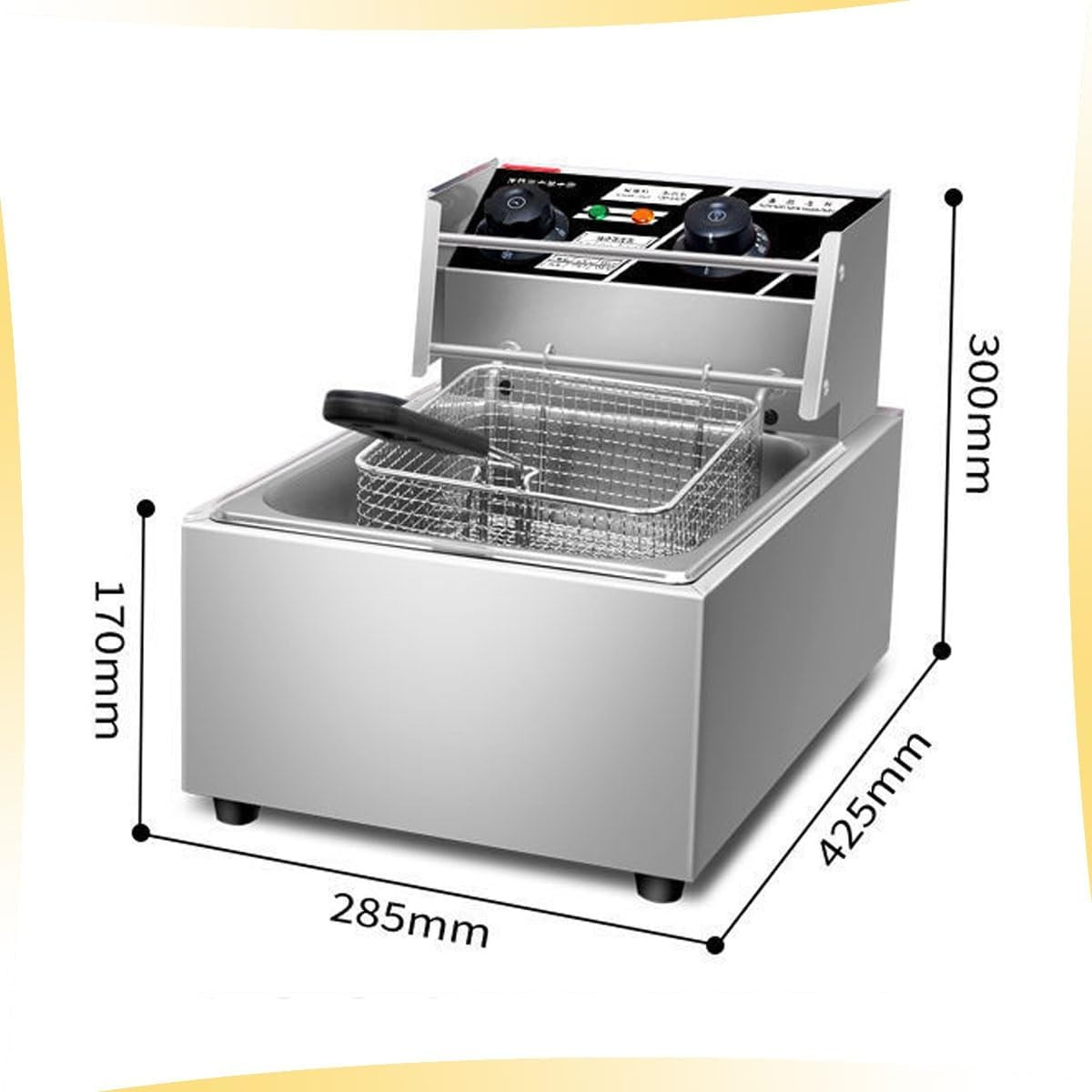 Freidora De Cocina Profesional De 6 L